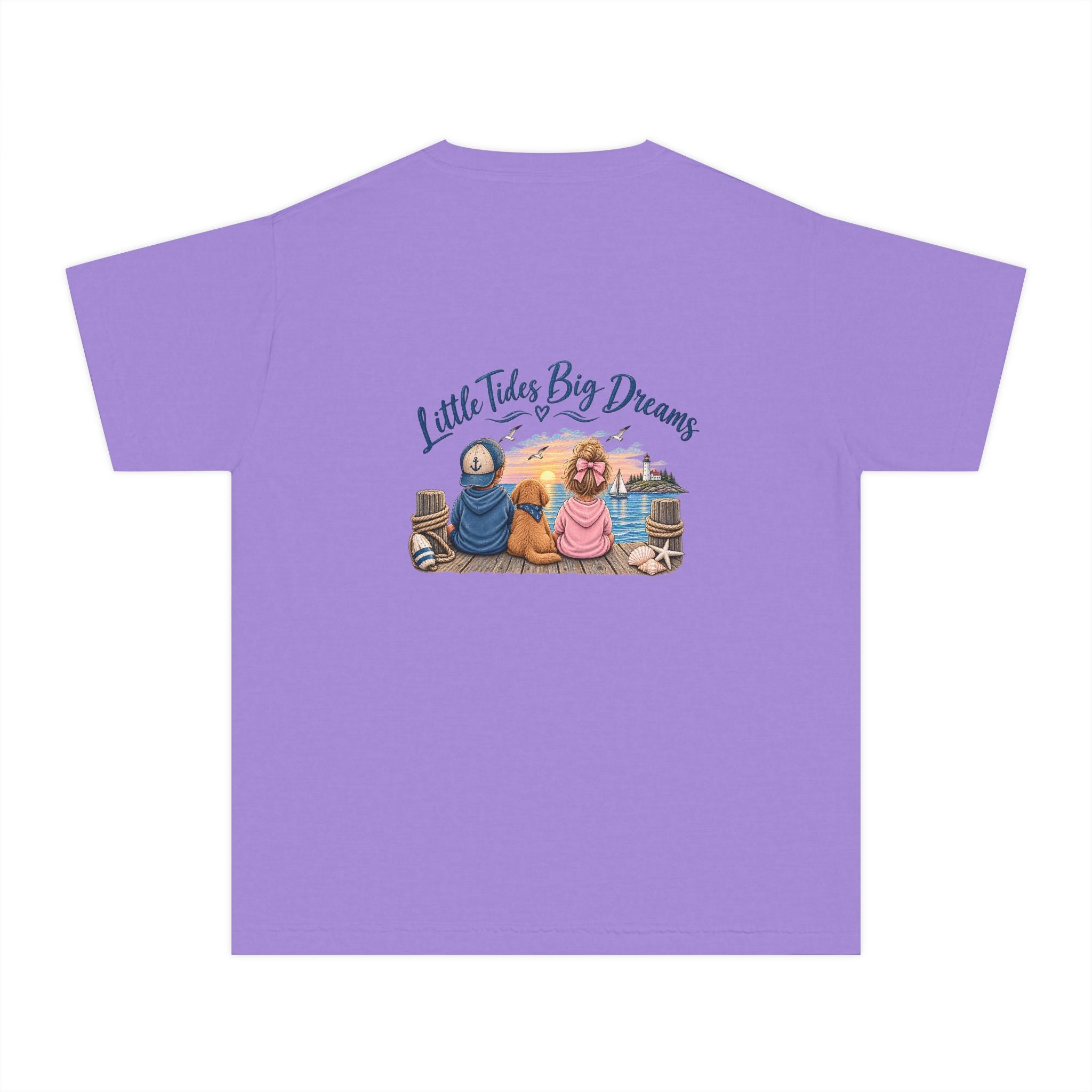 Kids Beach Tee — "Little Tides Big Dreams" Anchor & Friends Graphic