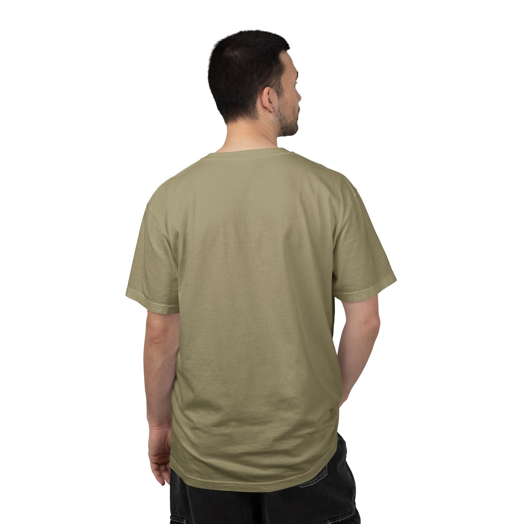 Vintage Rose Garment-Dyed Tee — Small Chest Logo "Saltwater Soul"