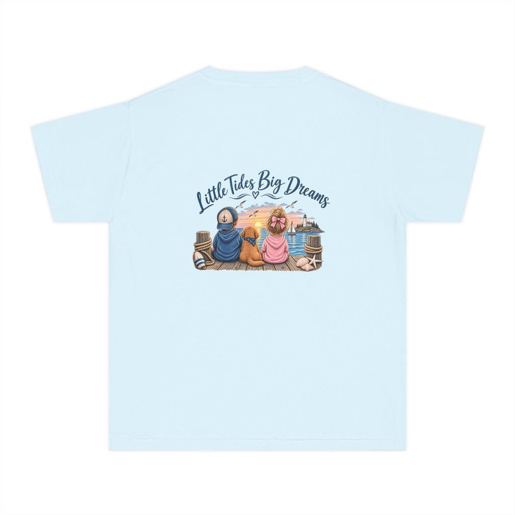 Kids Beach Tee — "Little Tides Big Dreams" Anchor & Friends Graphic