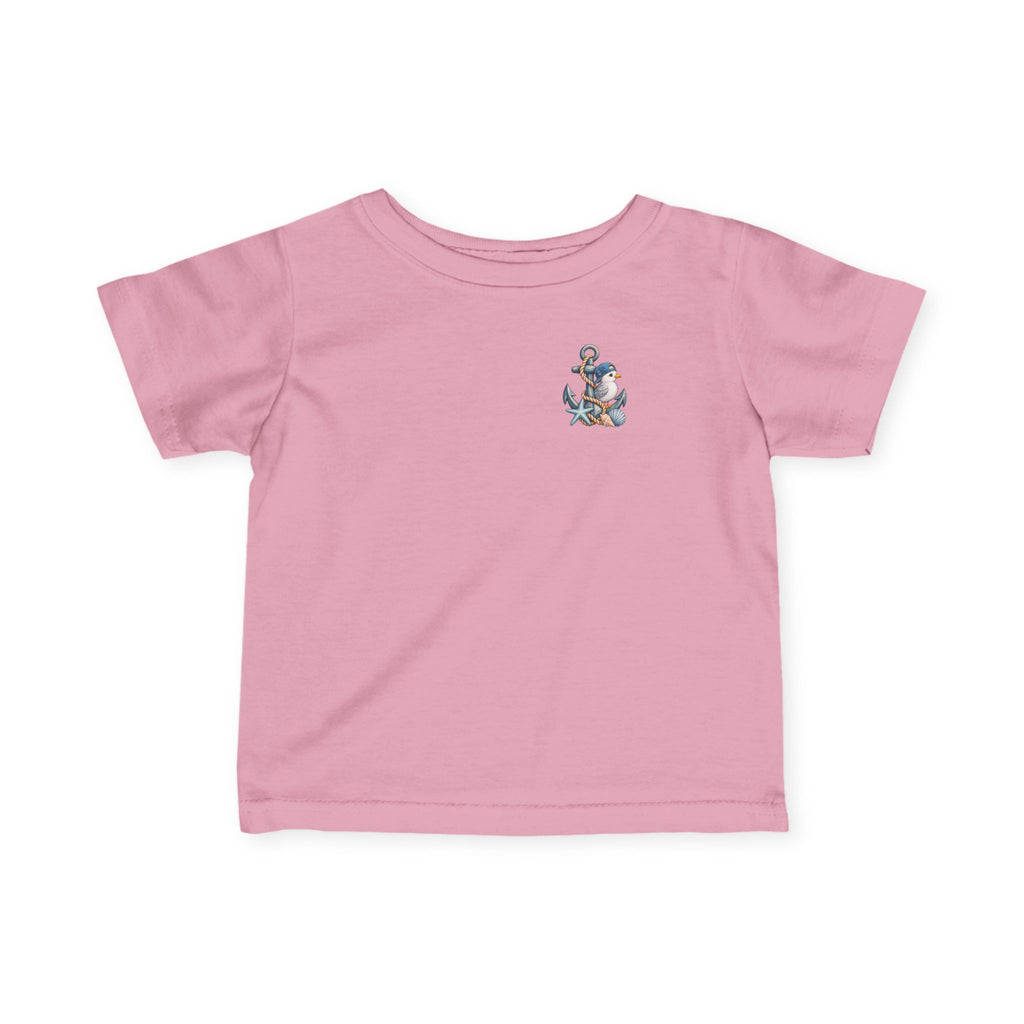 Infant Tee - "Little Tots Big Dreams" Nautical Anchor Baby Shirt
