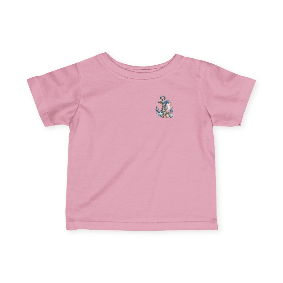 Infant Tee - "Little Tots Big Dreams" Nautical Anchor Baby Shirt