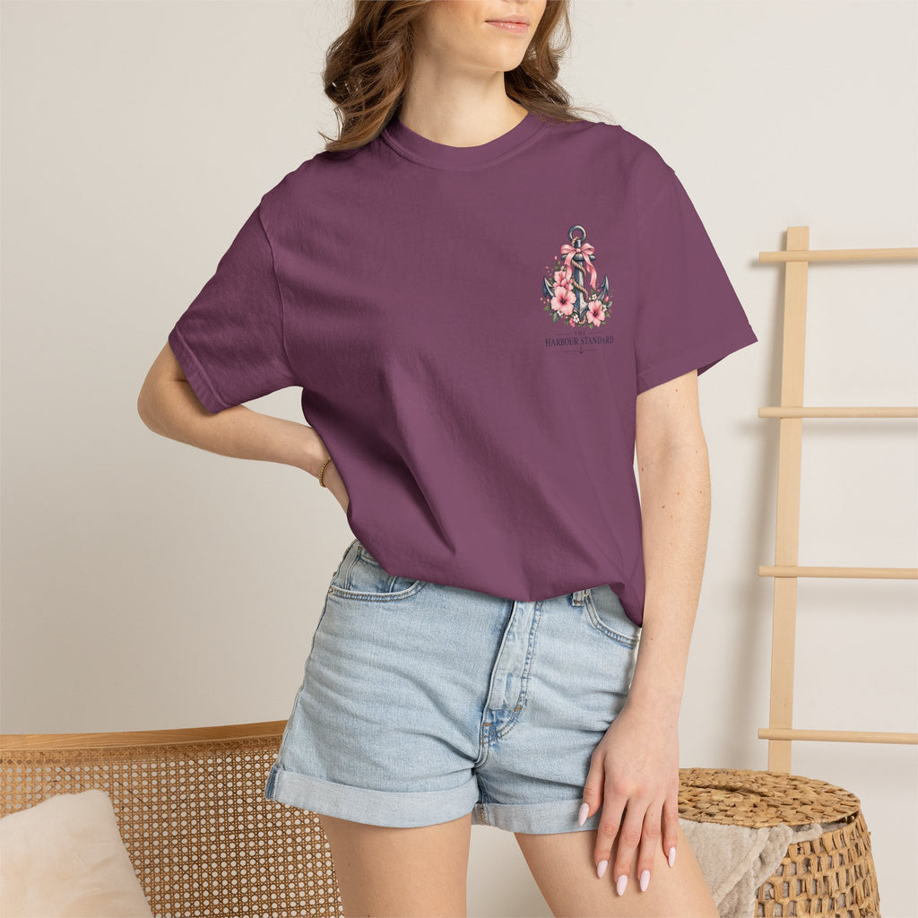 Built by the Bay T-Shirt — "Raised by the Water" Coastal Lighthouse Tee