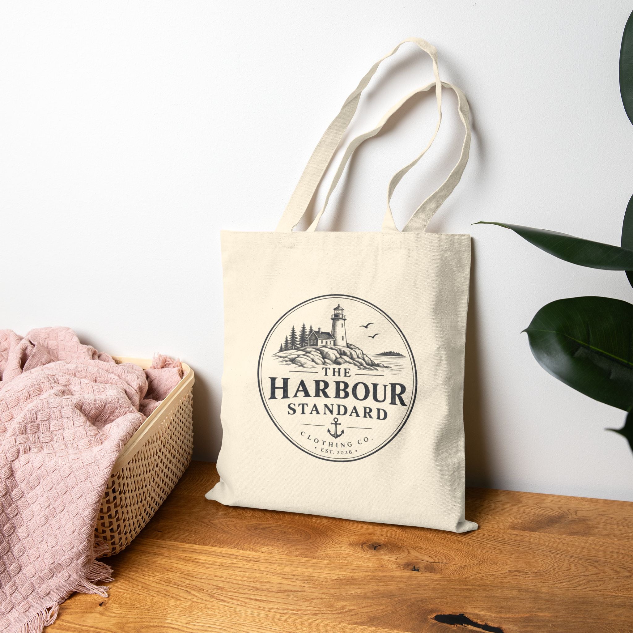 Harbour Standard Canvas Tote — Lighthouse Nautical Grocery & Beach Bag