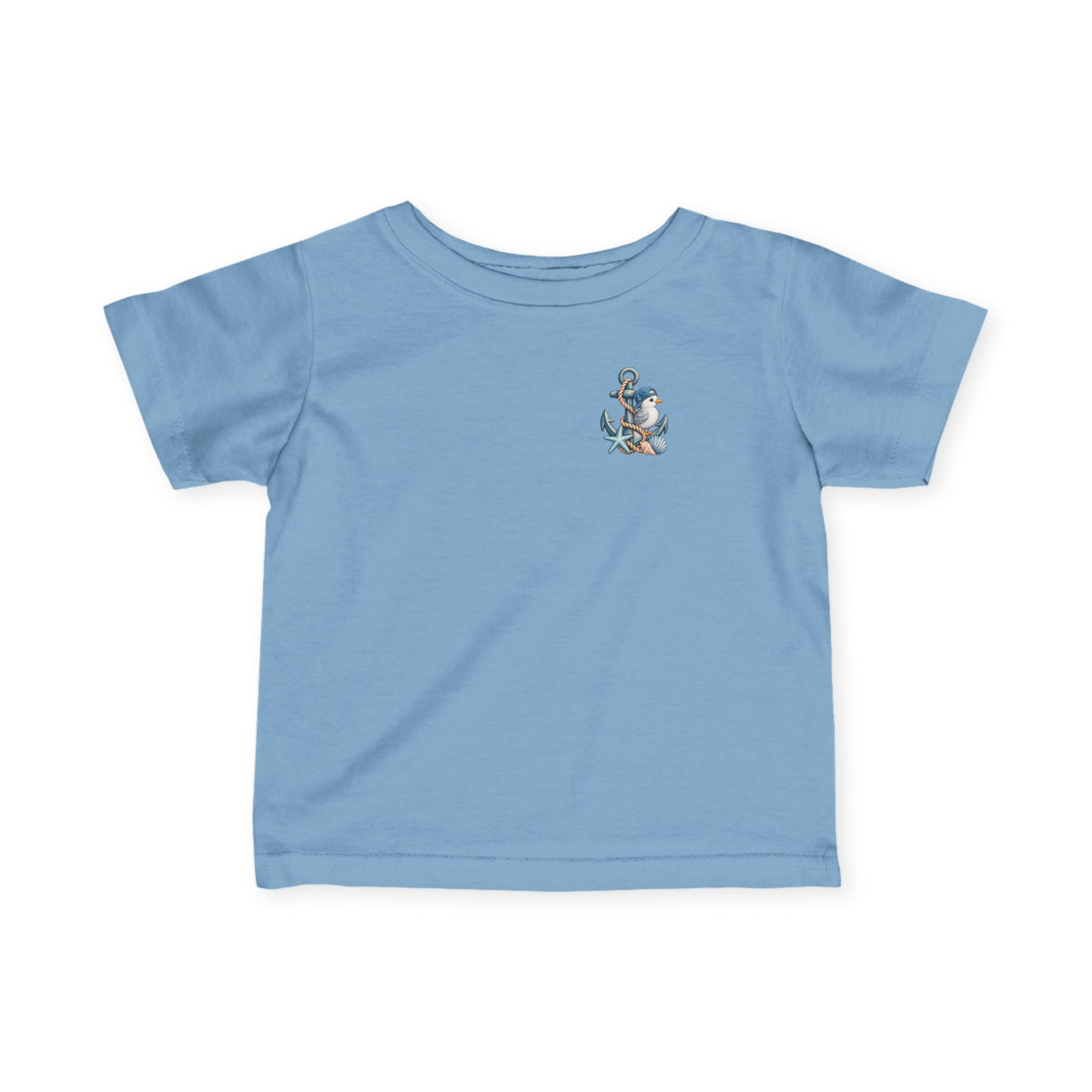 Infant Tee - "Little Tots Big Dreams" Nautical Anchor Baby Shirt